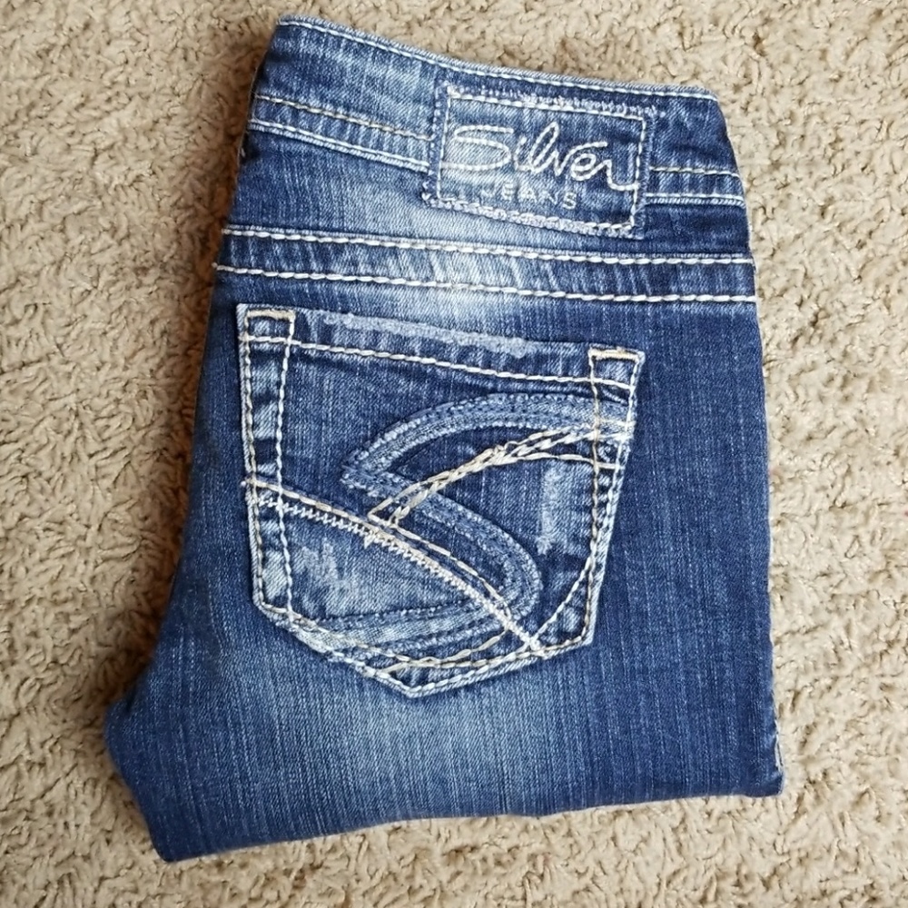 Silver Tuesday cropped jeans